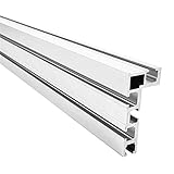 QOTSTEOS 400mm Miter Track, 75 Type Fixture Aluminium Alloy Jig Miter Track Modified Bandsaw T Slot Miter Track Jig Woodworking Table Saw for Fence Fixture(size:75 type T-slot)