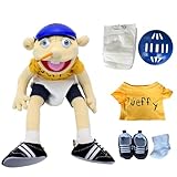 Jeffy Puppet Plush Toy Doll with Working Mouth, 60cm Jeffy Hand Puppets for Kids, Hand Puppets Plusies Toy Doll, Funny PuppetS Toy Kid's Gift for Birthday Christmas Halloween Party, Yellow