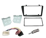 LEISURE DIRECT DOUBLE DIN FACIA FASCIA PANEL BLACK FULL KIT FITS HONDA CIVIC EP2 EP3 2001-2006