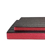 BiGDUG Kaizen Method Foam Inserts | Customisable Foam for Tool Boxes | 30 x 1200 x 500mm (2, Red)
