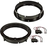 Sound-way 6.5" 165mm Car speakers rings adapters compatible with Volkswagen, Seat, Skoda