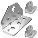 8 PCS Boat Trailer Top Angle Swivel Top Angle Bracket, Galvanized Bolster Bunk Board Adjustable Bracket for Boat Pontoon Trailer