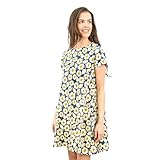 Seasalt Womens Floral Short Sleeve Loose Casual Longline Tunic Tops Short Dresses (8) Multi