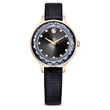 Swarovski Octea Nova Watch, Black and Rose-Gold Tone Watch from The Octea Nova Collection