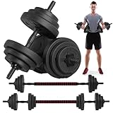 Gallant Weights Dumbbells Set, Adjustable Dumbbells Pair 20kg and Barbell Weights Set, 2 in 1 Dumbbell Sets For Men & Women, Gym Weights For Home, Dumbells Free Weight Set