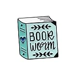 Cartoon Books Enamel Pins, Magic Book Badges Cute Collar Brooch Decorative Lapel Pins for Backpack Clothing Learning Graduation Gifts for Teacher Student Readers Book Lovers (Single)