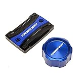 Motorcycle Accessories For Yamaha TRACER 900 700 GT 700GT 900GT TRACER MT09 MT07 Motorcycle CNC Rear & Front Brake Fluid Cylinder Master Reservoir Cover Cap (Color : Front and Rear Blue)