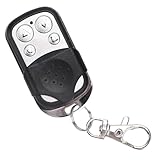 Universal 433MHz Garage Door Remote Control Key Fob Wireless Electric Gate Opener Control Key with 4 Buttons for Electric Retractable Doors Safety Bar Roller Shutters Car Garage Door Gate