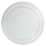 SPARES2GO Universal Smooth Glass Microwave Oven Turntable Plate (245mm)