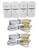 4 x BT Mini Connectors Version2 1000Mbps 1GB Powerline Adapters Gigabit Ethernet (Renewed)