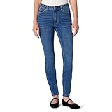 Amazon Essentials Women's High-Stretch High-Rise Skinny Jeans, Medium Blue Vintage, 12 Long