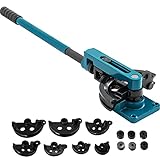 VEVOR Tubing Bender Tube Bender 10 to 25mm Bending Formers Pipe Bender Set 7 Round Dies Size for Copper Brass Aluminum Stainless Steel Pipe