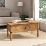 Corona Coffee Table 1 Drawer Mexican Solid Pine Rectangular Living Room