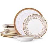 Noritake Summit Gold 12-Piece Set in White