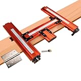 O'SKOOL Internal Door Hinge Jig – Router Mortise Template with Bit & Scale for Precise Hinge, Latch and Door Frame Installation