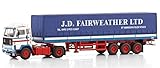 for WSI for VOLVO for F89 4X2 CLASSIC CURTAINSIDER TRAILER - 3 AXLE for Fairweather 1:50 Truck Pre-built Model