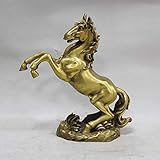 Liangliang988 Feng Shui Pure Copper Brass Galloping Horse Help Career Decoration Oranment Crafts