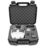 CASEMATIX Hard Shell Travel Case Compatible with Meta Quest 3 and 2 VR Headset - Fits 256GB, 128GB and 64GB Models with Custom Compartments for Accessories Like Controllers and Cables