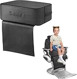 TOTIDYH Barber Salon Booster Seat For Kids Hair Cutting, Leather Kids Barber Chair Hairdressing Booster Seat Cushion with Handle for Beauty Spa haircut Equipment