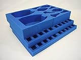 KR Multicase Standard card figure case with Tray set for Craftworlds Eldar: 2x Falcon/Wave Serpent (no front fins), 3x Vypers, 5x Jetbikes, 80x troops in 6 Trays