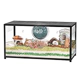 BUCATSTATE Hamster Cage Metal 2.0 - Small Animal Habitats Large Stackable with Deep Burrow Easy Install 100 * 50 * 52.5cm for Dwarf Syrian Hamster, Mice, Gerbil, Mouse