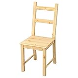 IKEA Ivar Pine Ladder Back Armless Wooden Dining Chair, Already Assembled, Max Weight 110 kg, Protect Surfaces Before Use