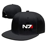 YueBanWan Mass Effect Alliance N7 Insignia Adjustable Baseball Cap Black