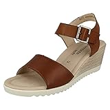 Remonte Dorndorf D3444-22 Brown Leather Wedge Sandal 36