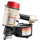 meite CN70B Air Coil Nail Gun, Professional Industrial Pneumatic Coil Siding Nailer for Pallets, Framing and Wood Case - Heavy Duty Air Coil Nailer Uses Flat Top Coil Nails 45-70 mm