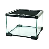 Komodo Nano Habitat with Secure Sliding Mesh Lid & Waterproof Raised Base Stackable for Hatchlings, Snakes & Amphibians