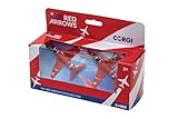 Corgi CS90687 Red Arrows Synchro Pair Twin Pack Model Airplane - Diecast Planes & Aircraft Models for Ages 3+, Die Cast Plane, Toy Airplanes - Gift for Young Aviation Fans, Birthday Gifts for Him