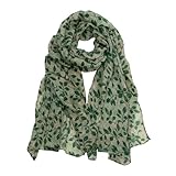 RIIQIICHY Printed Green Scarf for Women Lightweight Ladies Scarves & Wraps Gifts