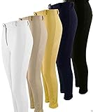 William Hunter Women's Cozi Plain Jodhpurs - Navy, 32-Inch/Size UK 14