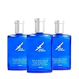 Blue Stratos Pre-Electric Shave Lotion Multi-Pack, Original Blue for Men, Lifts Beard & Reduces Irritation, Cooling Effect, Classic Scent of Cedarwood, Vanilla, and Musk (3 PACK)