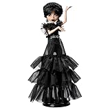 Monster High Wednesday Doll, Rave’N Wednesday Collectible in Black Gothic Gown inspired by Dance Scene, Premium Accessories and Doll Stand, HXJ03