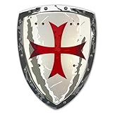 Liontouch - Maltese Knight Shield - Age 3-8 Years | Medieval Pretend Play Foam Toy For Children With Classic Red Cross Theme | Safe Weapons & Battle Accessory For Kid’s Dress Up & Costumes
