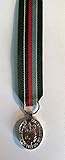 The Volunteer Reserves Service Medal Miniature (VRSM) with 6" of ribbon