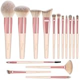 Makeup Brush Set Start Makers 15 Pieces Marble Makeup Brush Set Foundation Powder Blush Blending Eyeshadow Brush Sets