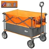 PORTAL XL Deeper Festival Trolley on Wheels 228L Larger Capacity Folding Camping Garden Beach Trolley Heavy Duty Pull along Cart Collapsible Wagon Foldable Picnic Trailer Hand Truck