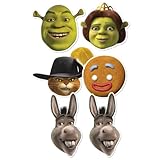 Star Cutouts SMP353 "Shrek" Cardboard Mask (Pack of 6)