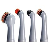 Spare Brush Heads Only - Not the Motor - J.M.L. Turbo Brush Sonic Powered Scrubber Cleaner Precision Kitchen Bathroom Home Jewellery Cleaning Scrubbing Tool replacement kit 8 Heads (2x 4 Replacement Brushes) Brushes Only
