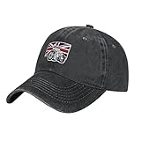 RFSHOP Motorcycle Speedway Baseball Cap,Washed Cotton Trucker Hats Vintage Dad Hat Adjustable for Men Women Black