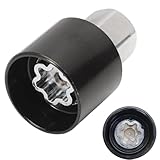 Wjelet Anti Theft Car Locking Wheel Nut Key 198 or V Replacement Security Master for Vauxhall Corsa Opel Vectra Merivia Zafir Saab GM Adam, Black