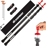 AVOFOREST Tent Poles, Telescoping Tarp Poles, Adjustable Camping Tent Poles for Tarp with Lightning Protection Cap Awning Poles Set for Canopy Porch Sun Sails Awning, 88-265cm