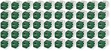 CJ688TGGR Pack of 50 Category 6 TX6 Plus Mini-Com UTP Jack Modules, Green, TG Style, Toolless, RJ45 Ethernet High Performance Network Module, T568A/T568B Wiring