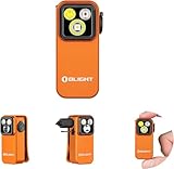 OLIGHT Oclip Pro 500 Lumens 3 Light Sources Clip on Torch, USB-C Rechargeable EDC Lamp with Magnetic Base, Compact LED Flashlight for Working, Cycling, Running, and Safety Warning (Orange)