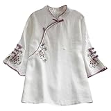 Traditional Chinese Top Chines Print Clothes Oriental Clothing Chinese Linen Blouse for Women