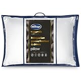 Silentnight Hungarian Goose Down Pillows 2 Pack - Hotel Quality Luxury Goose Feather and Down Pillows with Pure Cotton Cover Ideal for Front and Back Sleepers - Machine Washable - 2 Pack