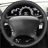 Custom Car Steering Wheel Braid Cover For Mercedes For Benz S-Class W220 S500 S600 S430 S350 Car Accessories Steering Wheel Cover(Blue Thread)