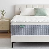SZSL INDULGE IN COMFORT Double Mattress, Orthopaedic Memory Foam Hybrid Medium Firm Mattress with 7-Zone Pocket Spring for Pressure Relief, 10.2 Inch 4 FT 6 (Grey, Double 135x190cm)